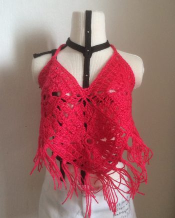 SD13 - Crochet Top Tassel (Button Back)