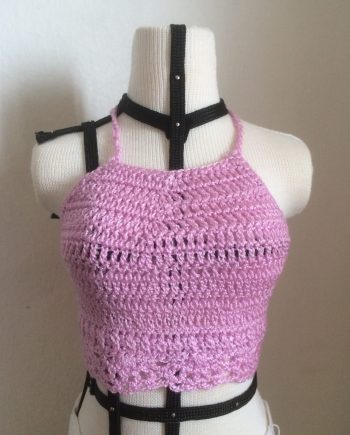 SD13 - Crochet Top Plain (Button Back)