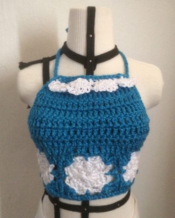 SD13 - Crochet Top Floral (Tie Back)
